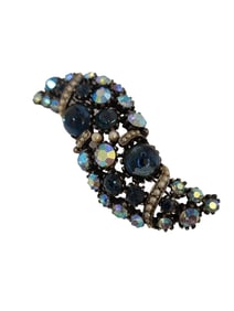 VINTAGE SIGNED ART BLINGY FREE FORM BROOCH