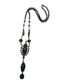 VINTAGE GLASS POSSIBLY CZECH GLASS NECKLACE