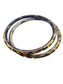 VINTAGE PAIR OF CLOISONNE BANGLE BRACELET