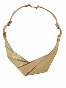 VINTAGE MONET ENAMEL COLLAR NECKLACE