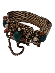 BEAUTIFUL VICTORIAN REVIVAL BRACELET WITH GARGOYLES OR GRIFFINS