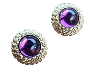 VINTAGE LUCITE MOGHUL STYLE CLIP EARRINGS