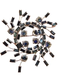 VENDOME RHINESTONE SPRAY CIRCLE BROOCH