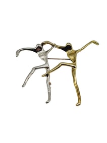 VINTAGE ICONIC 80'S MCM ABSTRACT DANCER BROOCH