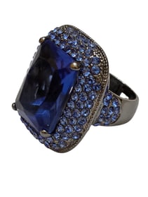 VINTAGE JOAN BOYCE CHINA COCKTAIL RING SIZE 8 SIGNED JB