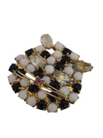VINTAGE RHINESTONE CAT BROOCH