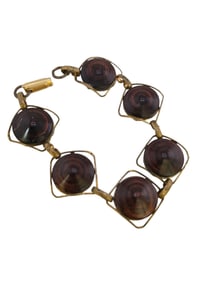 VINTAGE UNIQUE DECO GLASS BRACELET