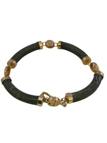 VINTAGE ASIAN INSPIRED JADEITE? BANGLE BRACELET