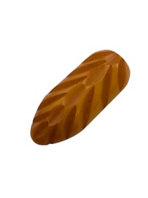 VINTAGE CARVED BAKELITE DRESS CLIP