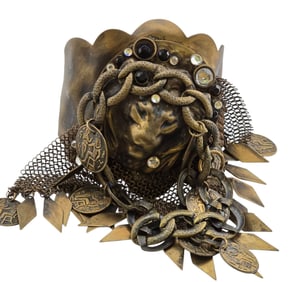 RARE JACK SMILE CRAZY LION CUFF BRACELET