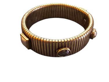 VINTAGE JENNIFER MILLER FLEX BRACELET WITH BEZEL SET STONES