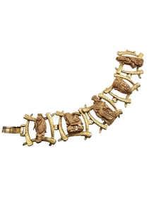 VINTAGE UNSIGNED COLCO ASIAN BRACELET