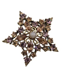 VINTAGE GRAZIANO RHINESTONE STAR BROOCH