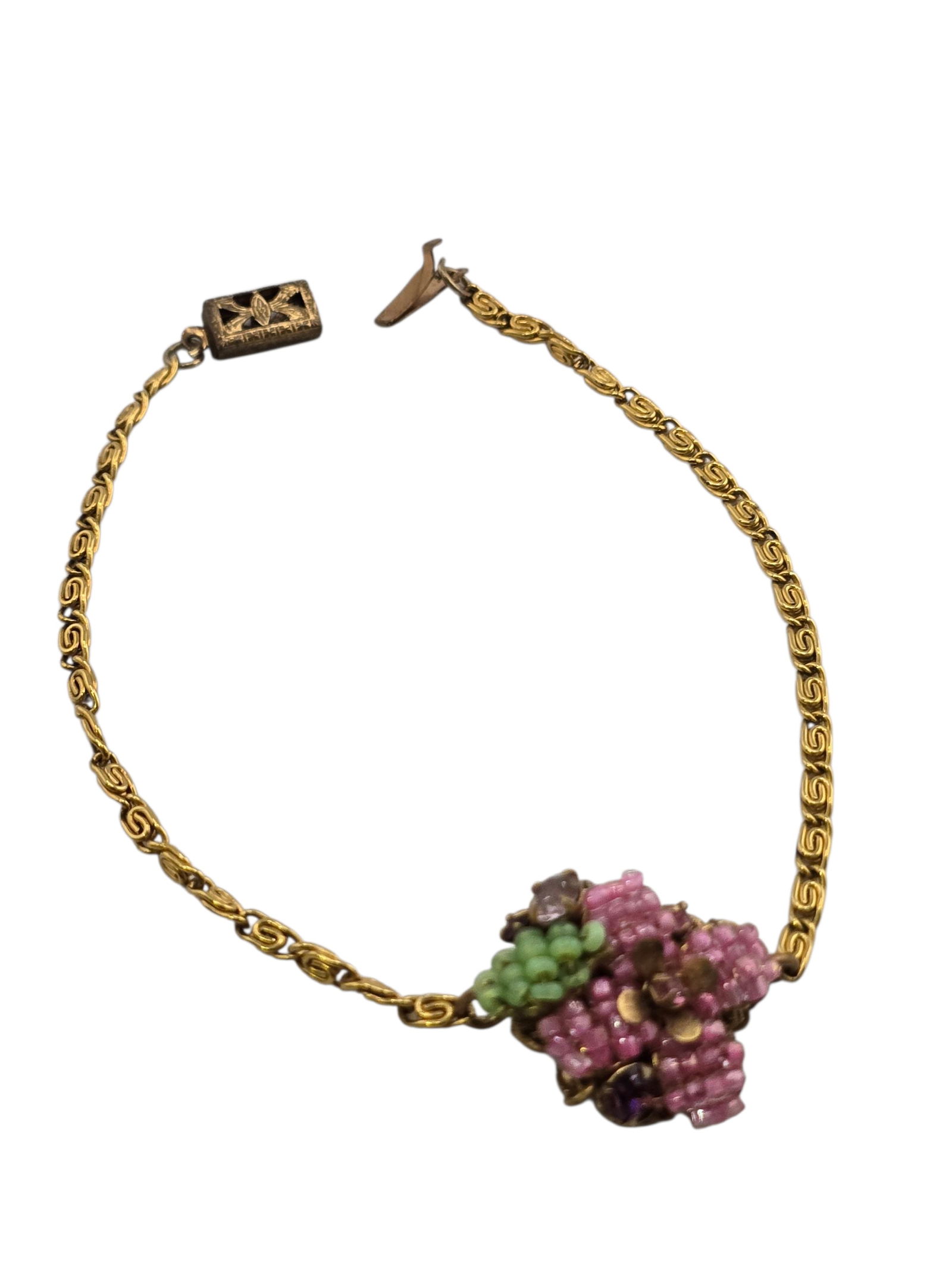 VINTAGE UNSIGNED HASKELL DAINTY BRACELET (1 of 4)