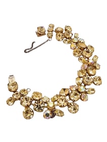 VINTAGE JONQUIL REGENCY RHINESTONE BRACELET