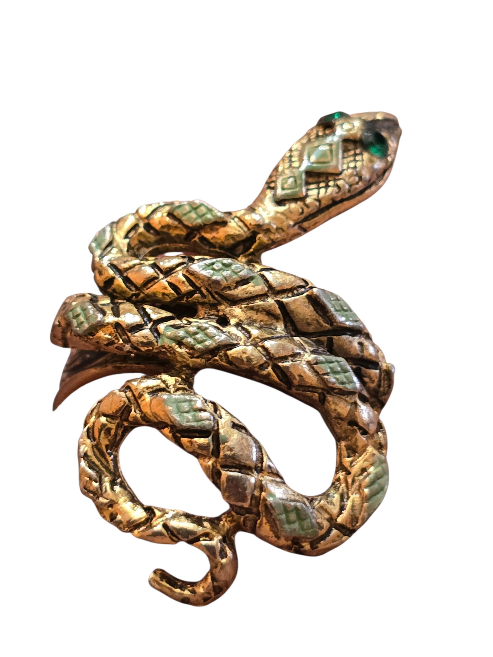 VINTAGE ADJUSTABLE DETAILED SNAKE RING (1 of 4)