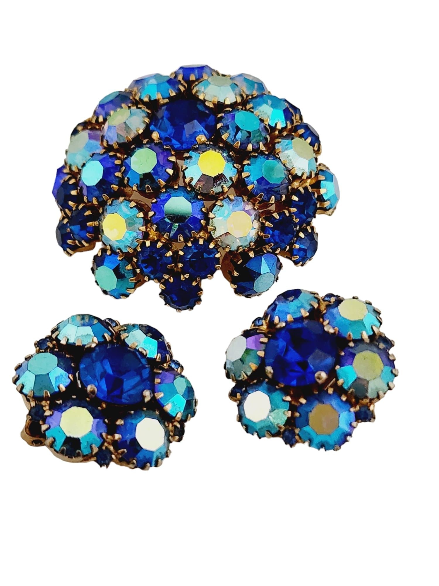 SIGNED WARNER DOMED AB RHINESTONE SET (1 of 4)