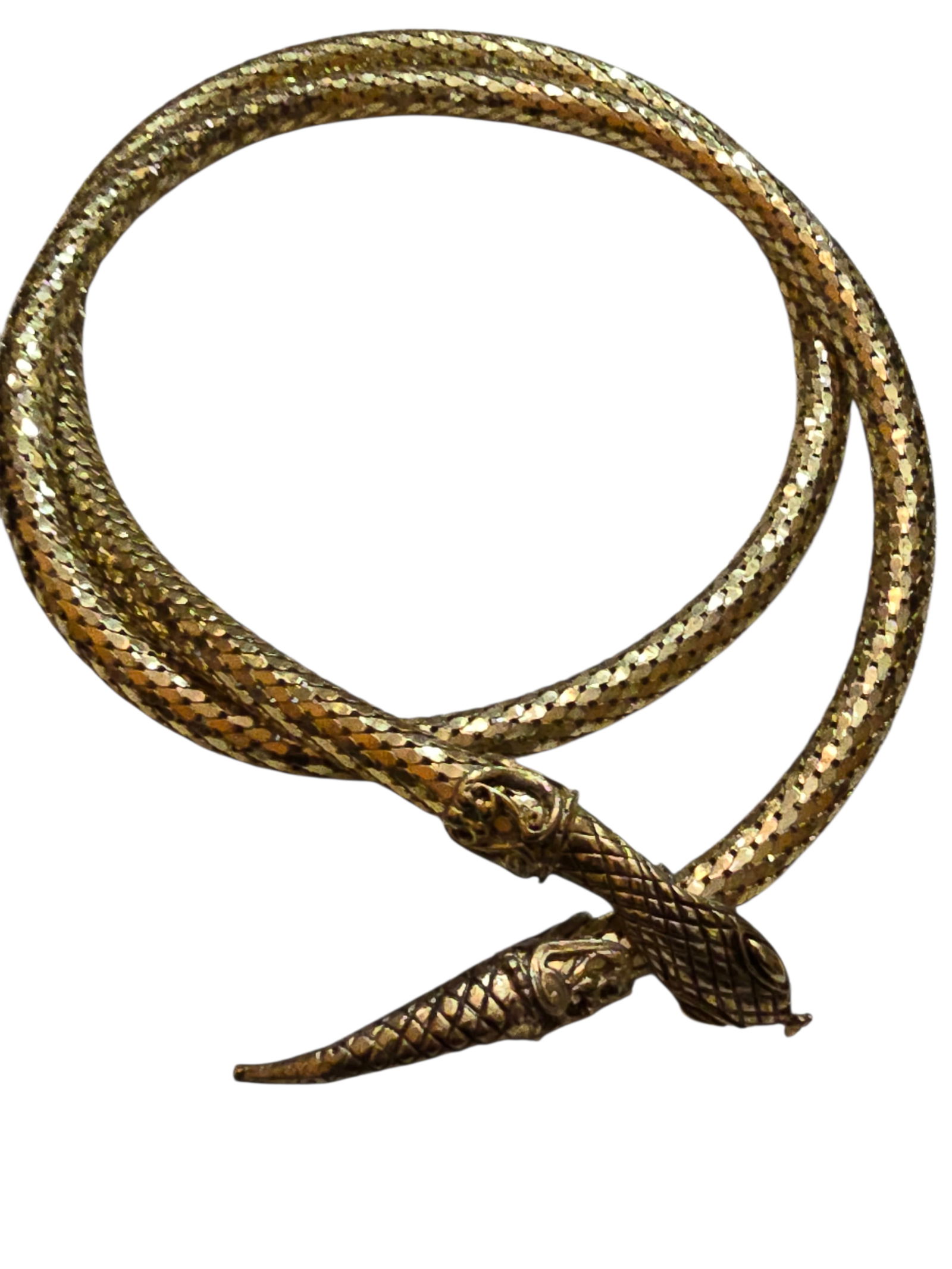 VINTAGE 80S SNAKE COIL BELT OR NECKLACE (1 of 5)