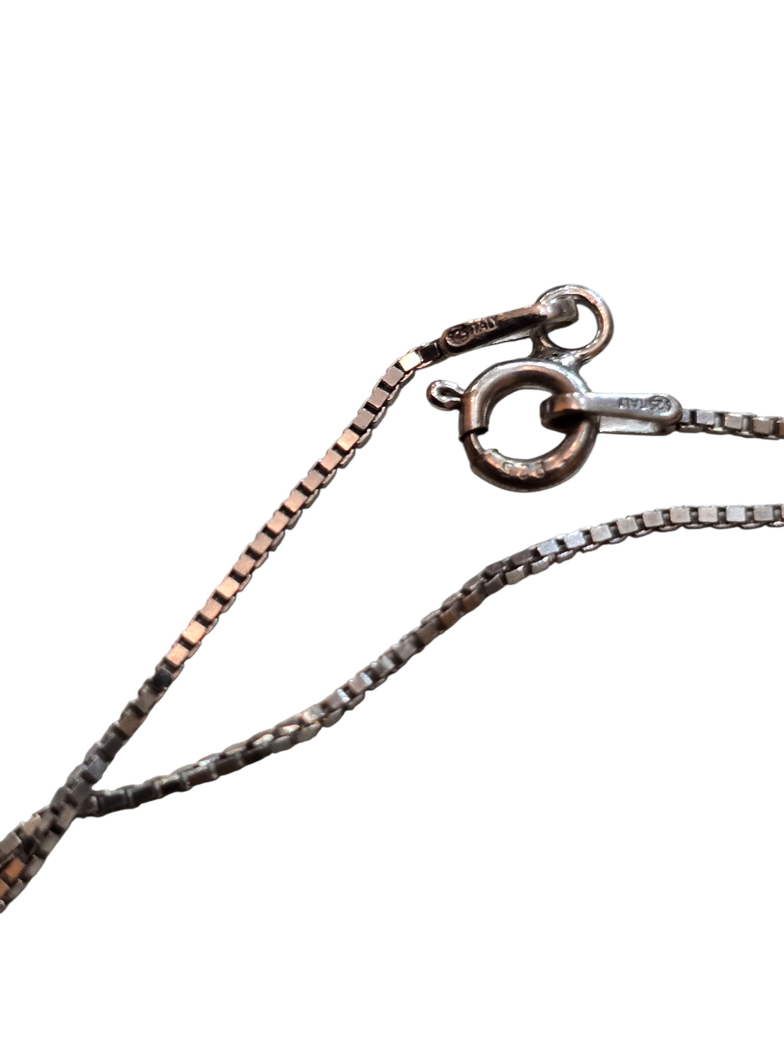 VINTAGE STERLING 925 RHINESTONE BUTTERFLY PENDANT NECKLACE - 4