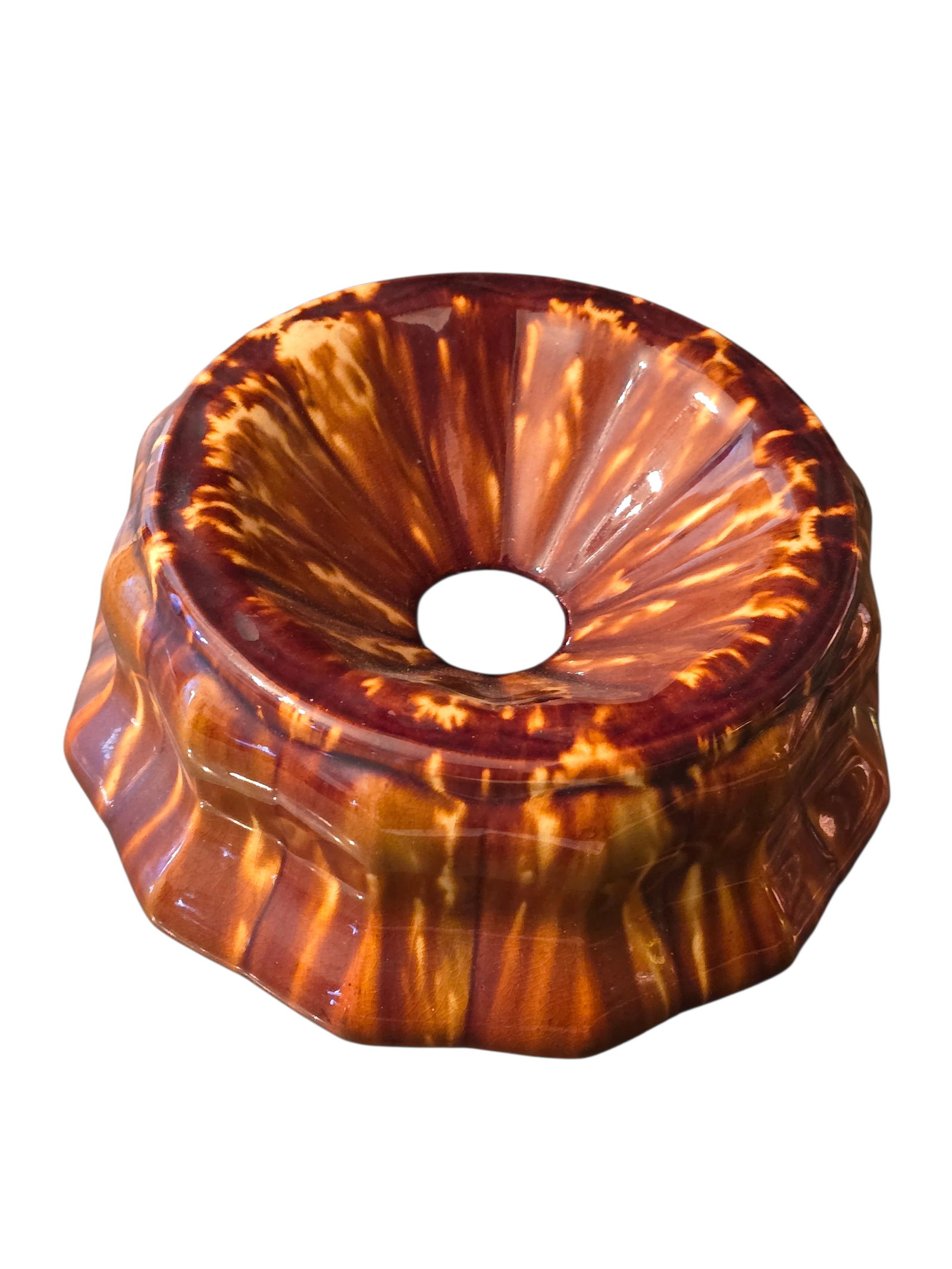 ANTIQUE BENNINGTON/ROCKINGHAM STONEWARE SPITTOON/CUSPIDOR (1 of 7)