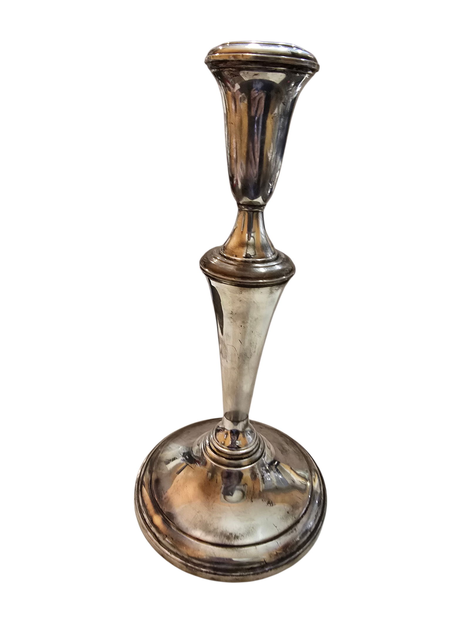 VINTAGE REED AND BARTON STERLING WEIGHTED TALL SINGLE CANDLESTICK #434 (1 of 6)