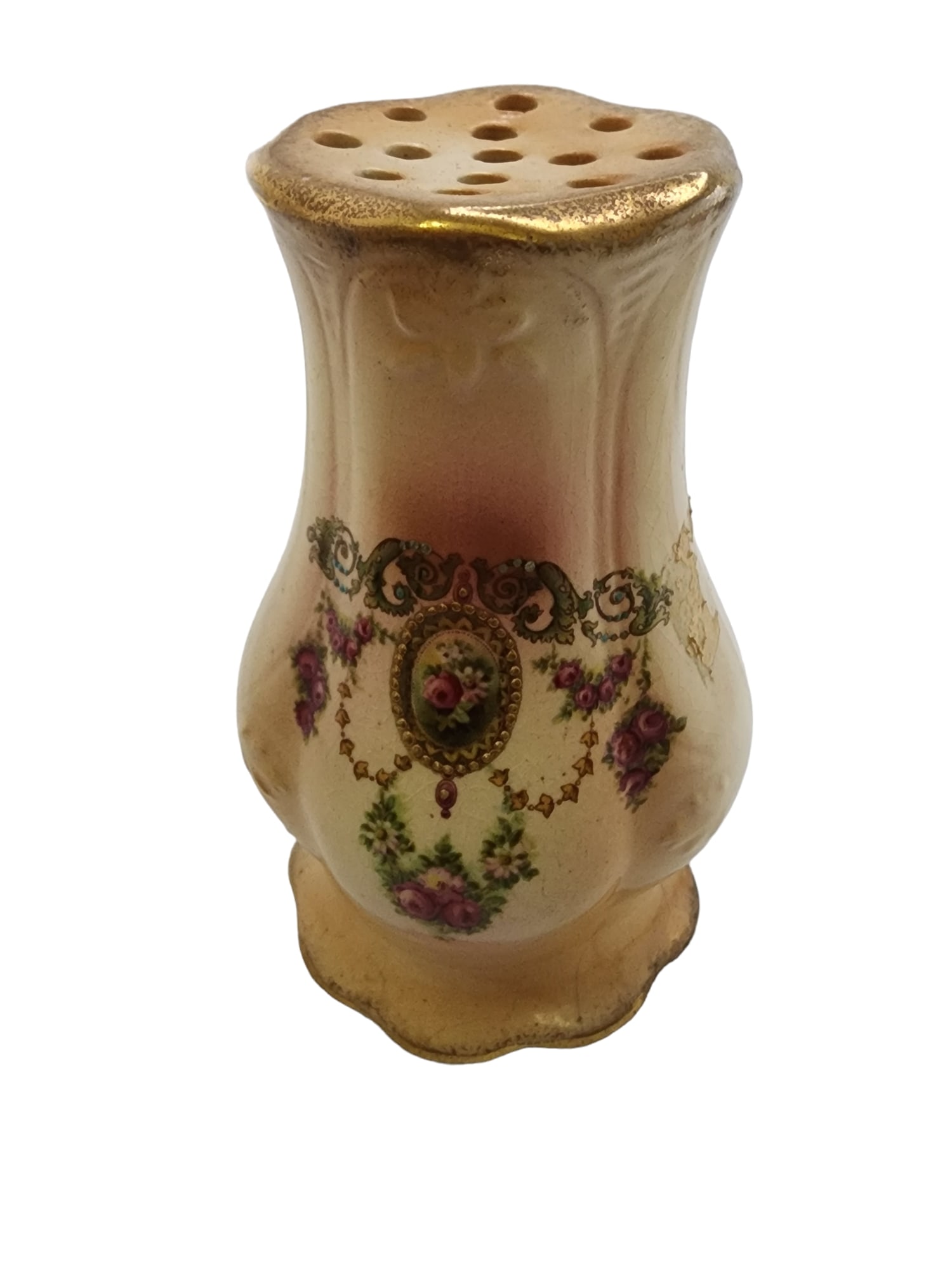 ANTIQUE PORCELAIN HAT PIN HOLDER (1 of 5)