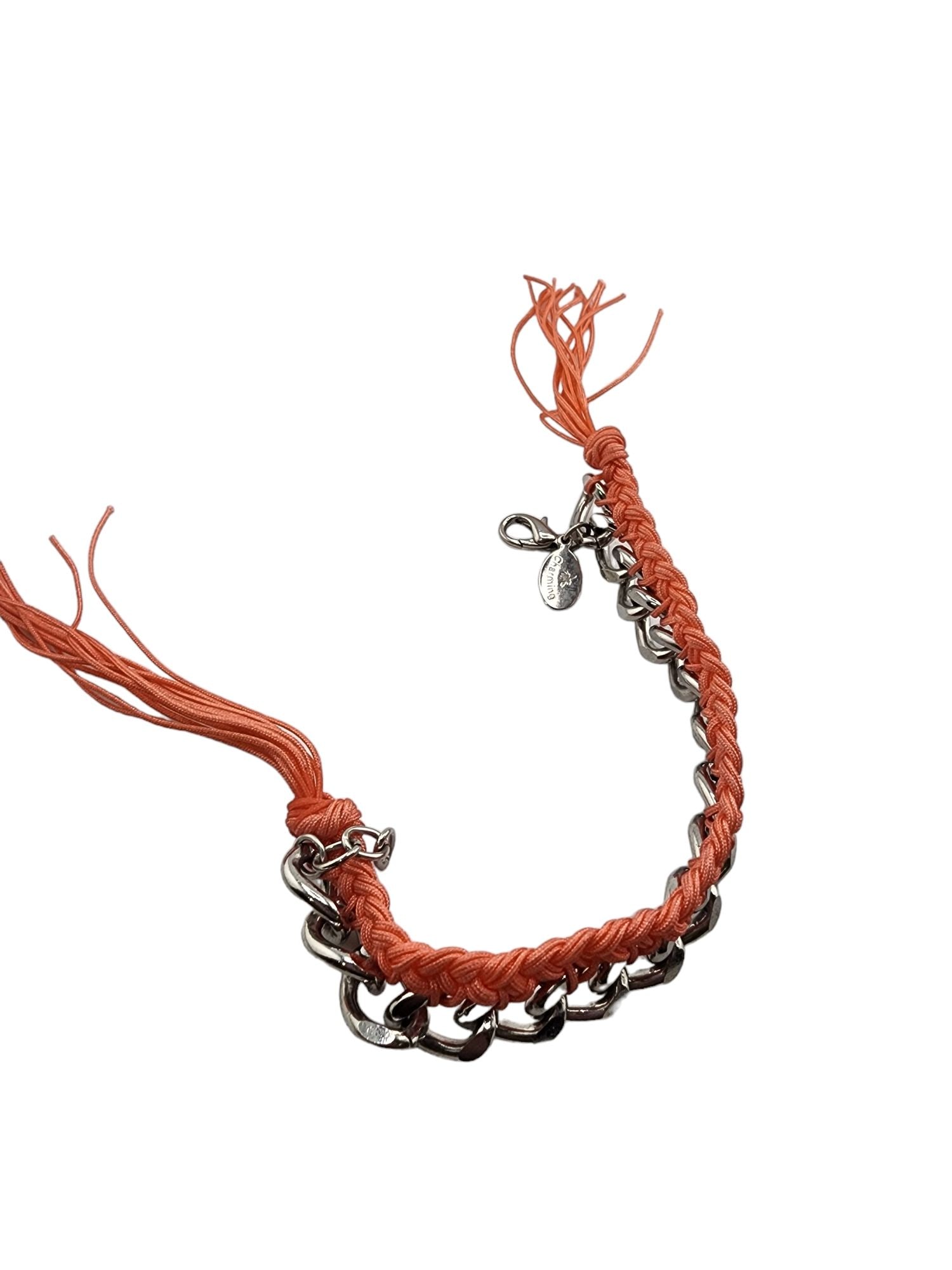 VINTAGE WOVEN BRAIDED CHAIN BEE CHARMING NOS BRACELET: Vintage Woven Braided Chain Bee Charming NOS Bracelet. 7.5"