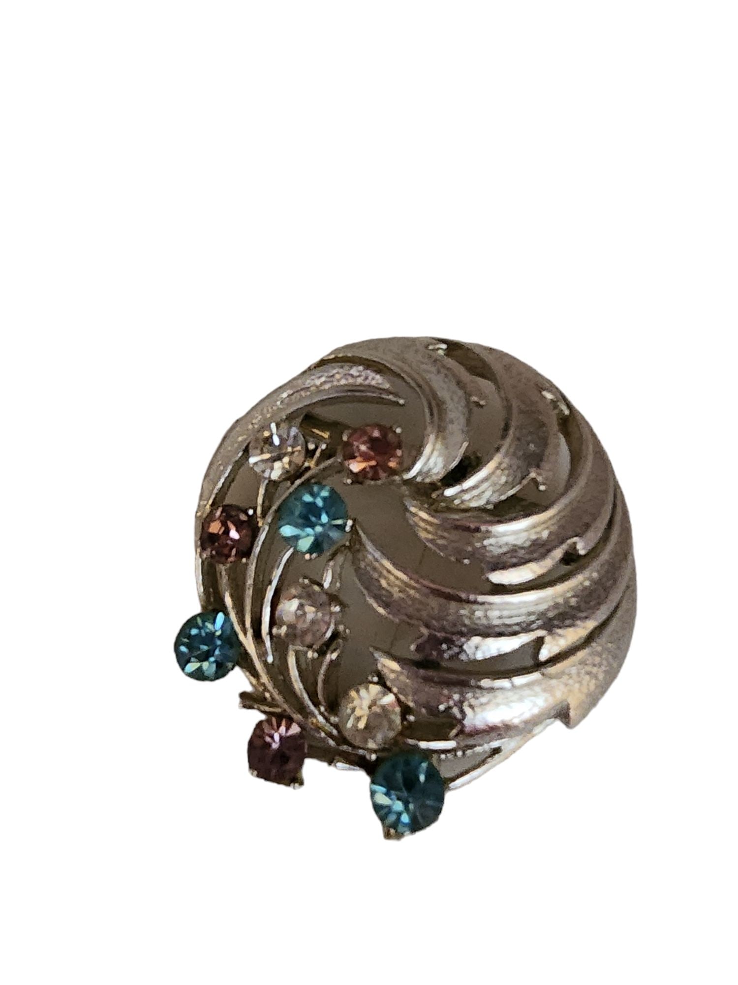 VINTAGE CORO RHINESTONE BROOCH: Vintage Coro Rhinestone Brooch. 1.75"