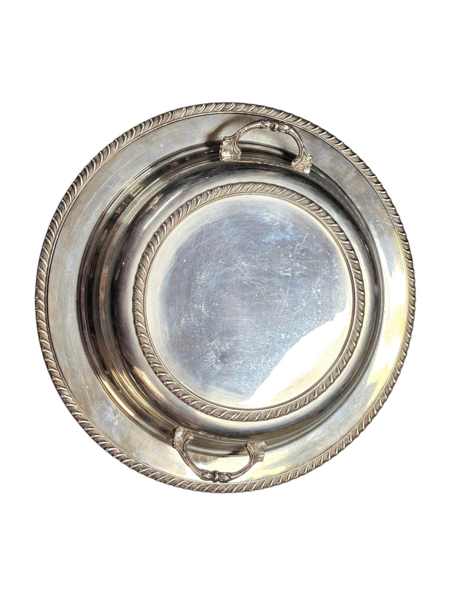 VINTAGE MARKED SILVERPLATE COVERED BOWL (1 of 3)