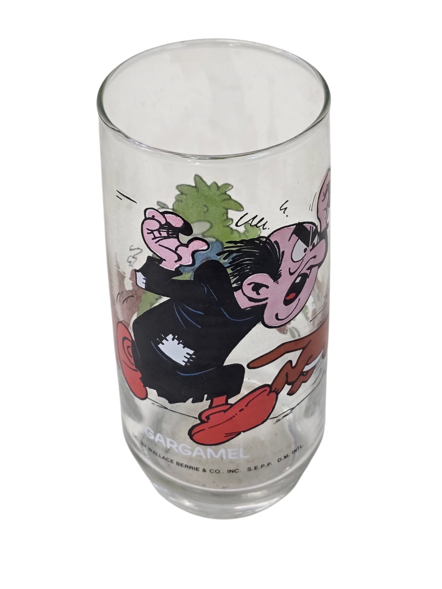 VINTAGE 1982 SMURFS COLLECTOR GLASS DRINK: VINTAGE 1982 SMURFS COLLECTOR GLASS DRINK. 16 OZ. GOOD CONDITION.