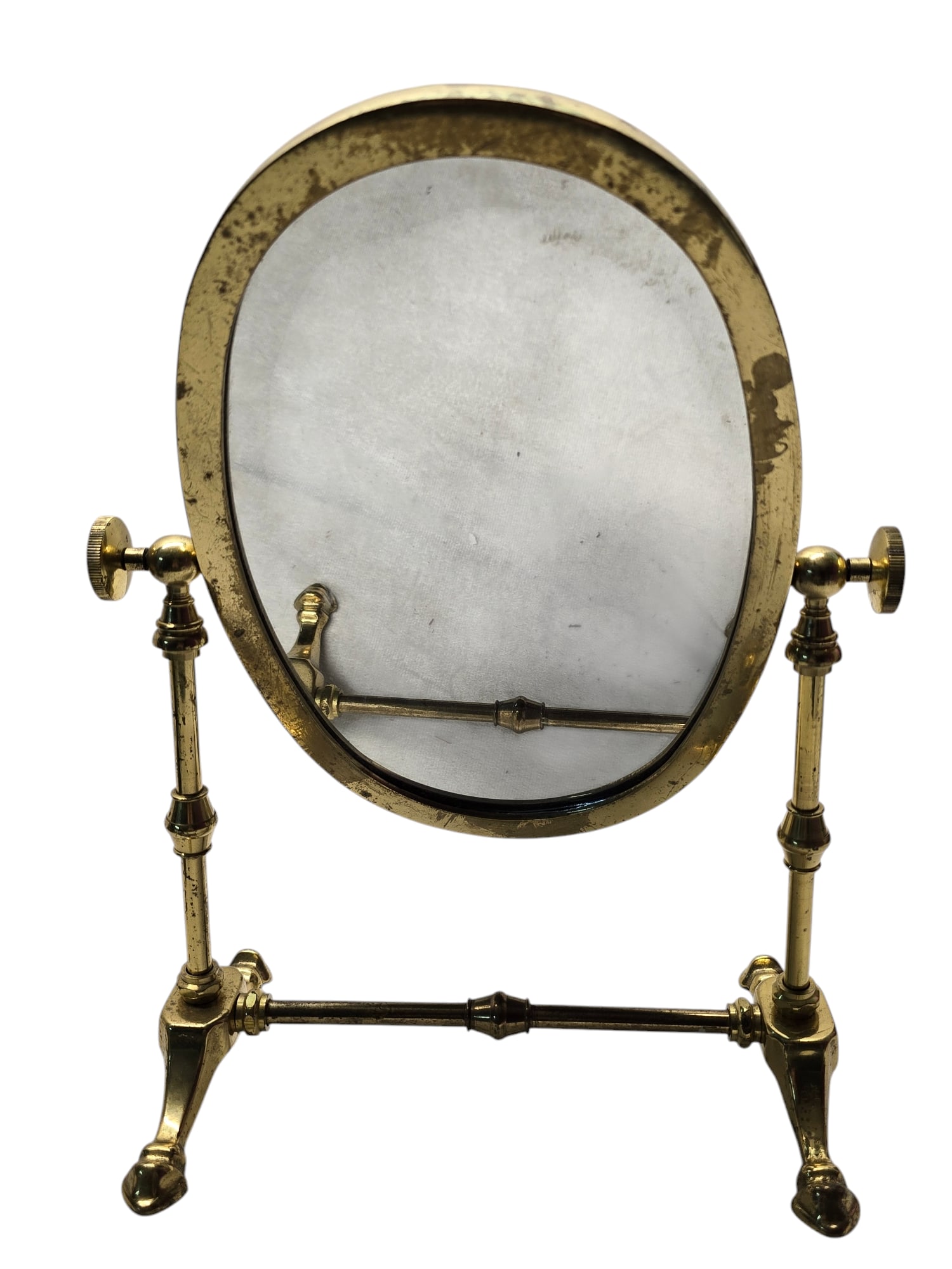 ANTIQUE BRASS MIRROR STAND (1 of 3)