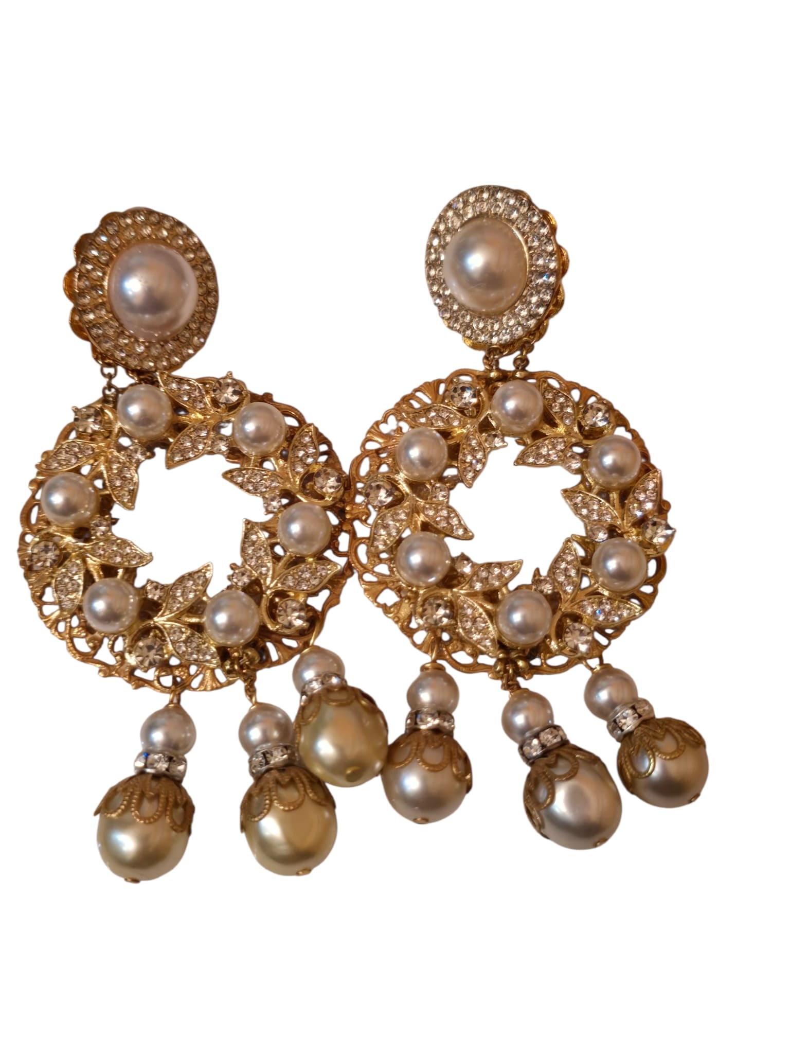 SIGNED LAWRENCE VRBA CLIP EARRINGS (1 of 5)