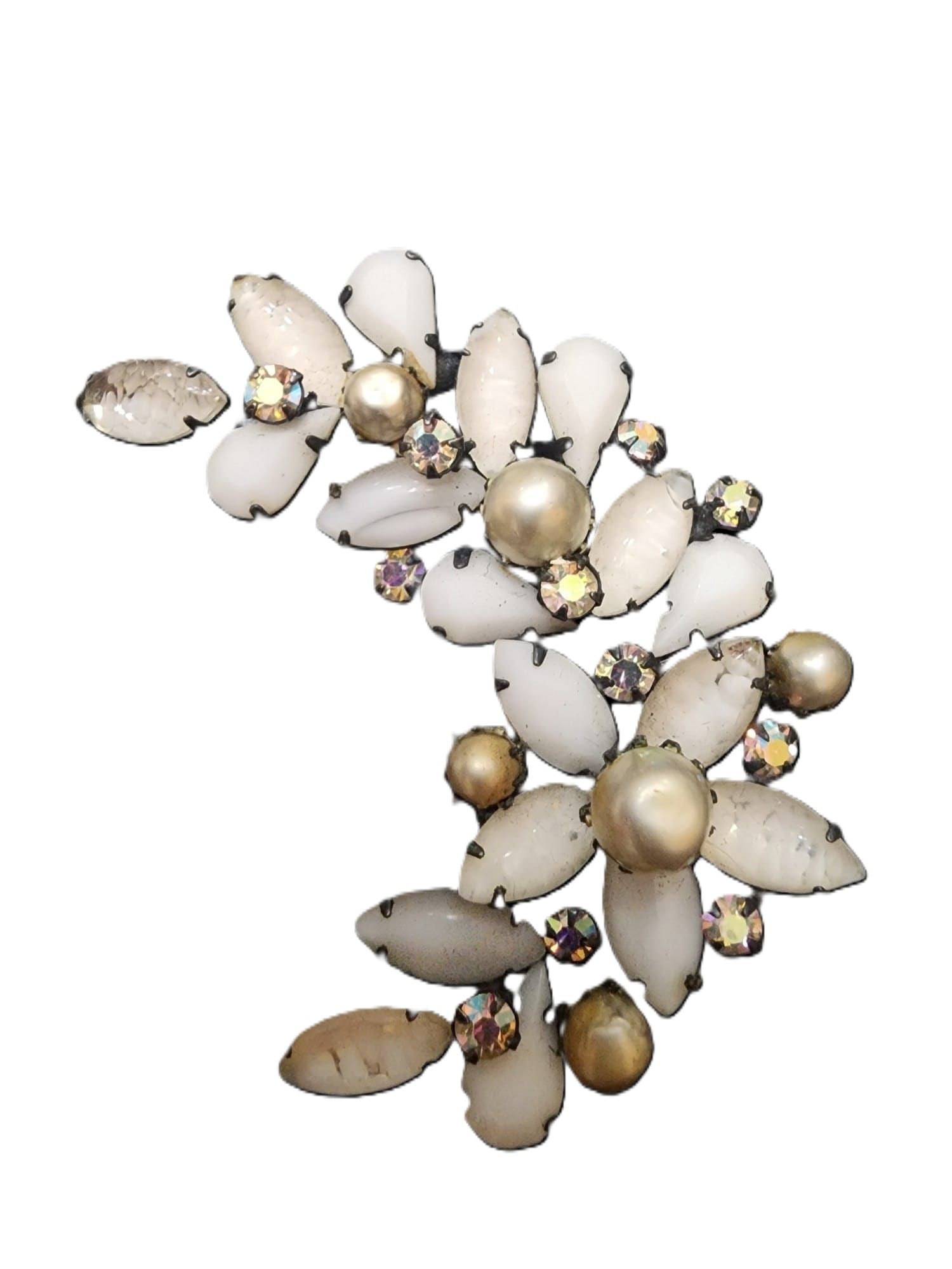 Vintage Signed Kramer Unique Rhinestone Brooch (1 of 5)