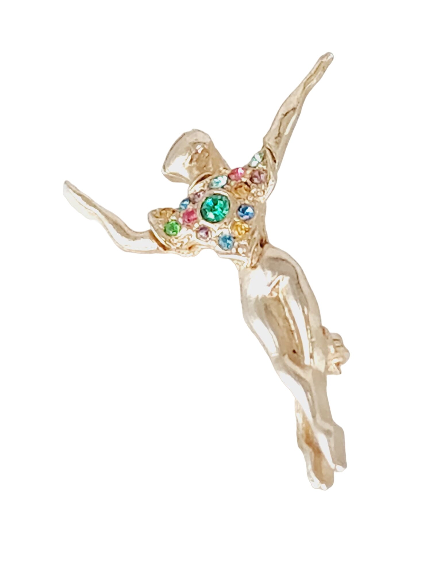 Vintage Attributed to Boucher Pat 159585 Male Ballerina Dancer Brooch (1 of 5)