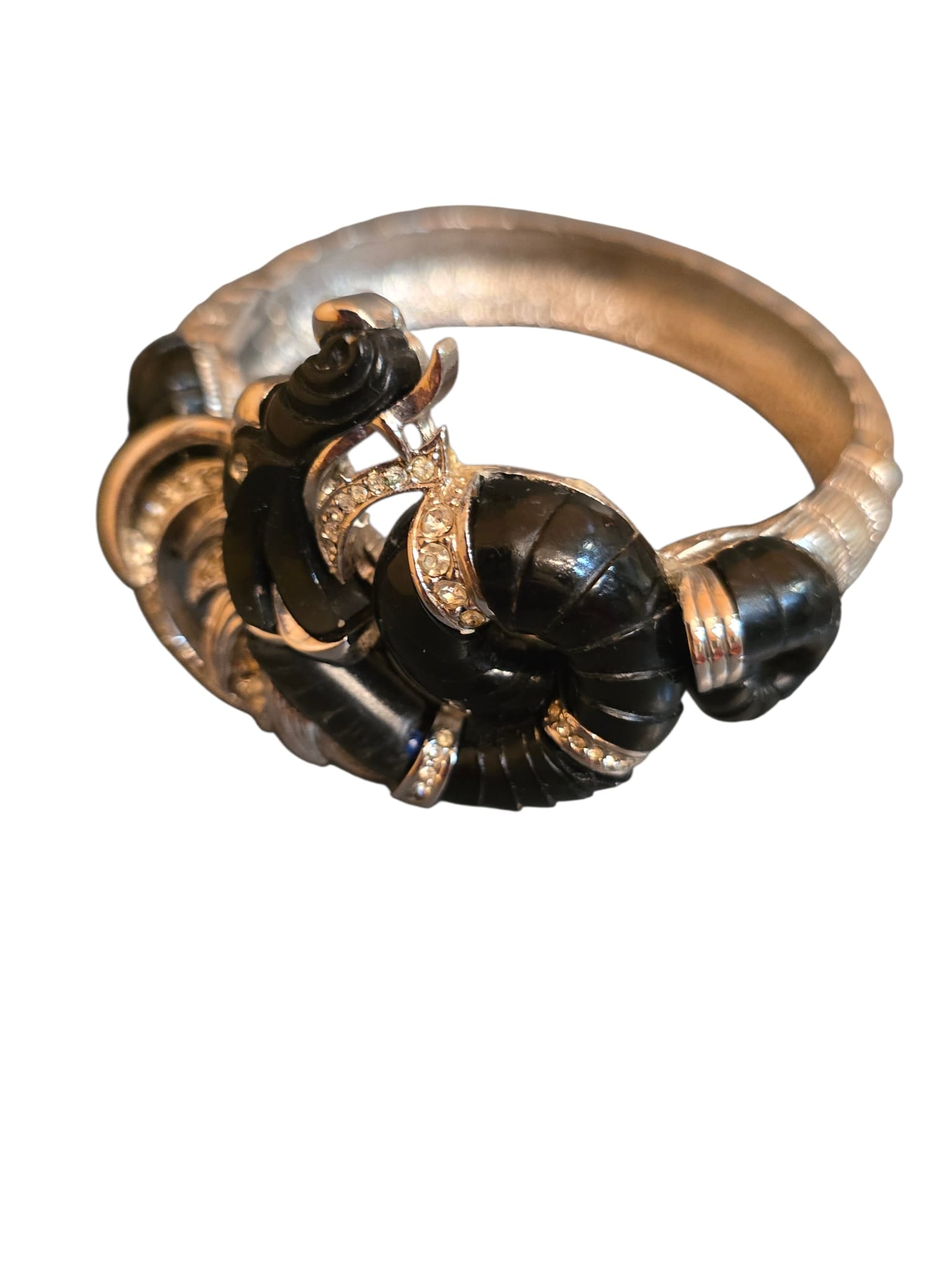 Vintage Rare Hobe Signed Resin Horse Bangle Bracelet 10234 (1 of 8)