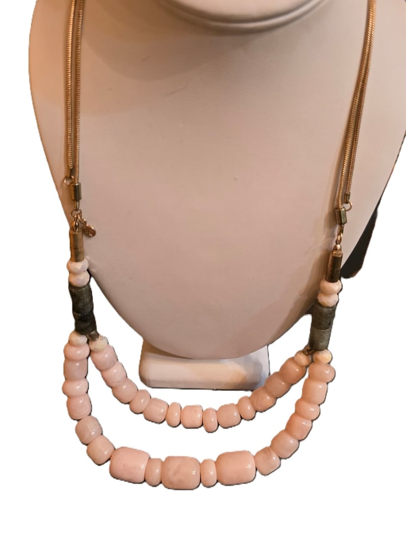 Z55 Vintage Loft Acrylic Double Strand Necklace (1 of 4)