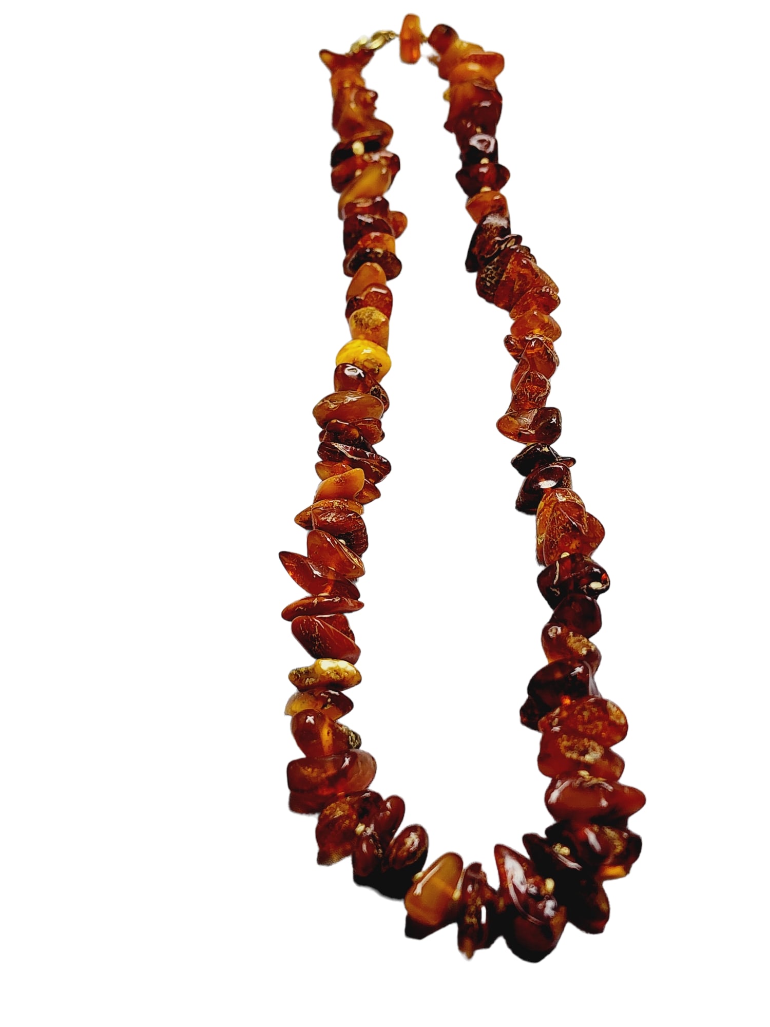 Vintage Hand Knotted Baltic Amber Necklace (A805) (1 of 4)