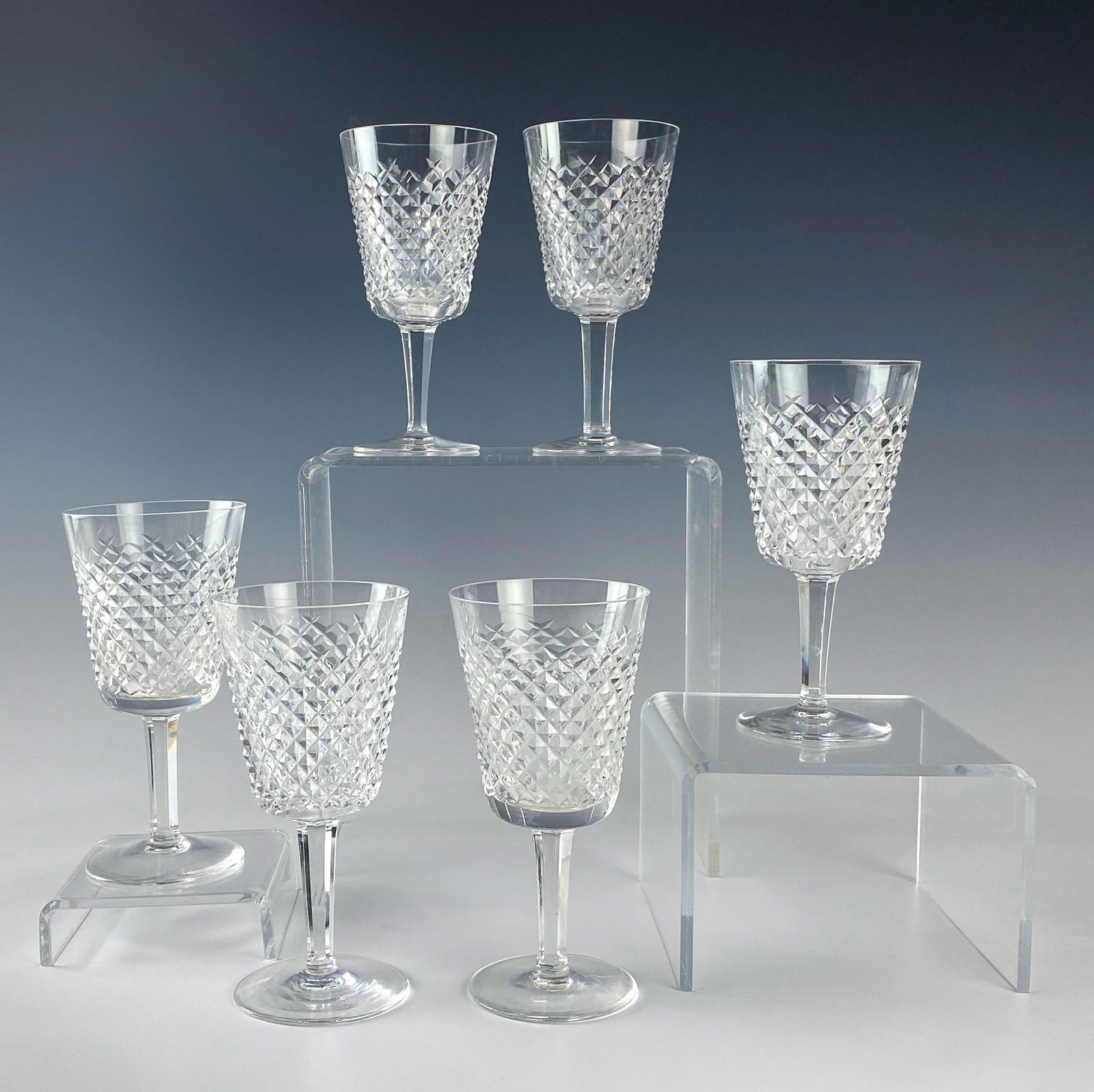 Waterford Crystal Alana Glass Water Goblets 6 SET (1 of 5)