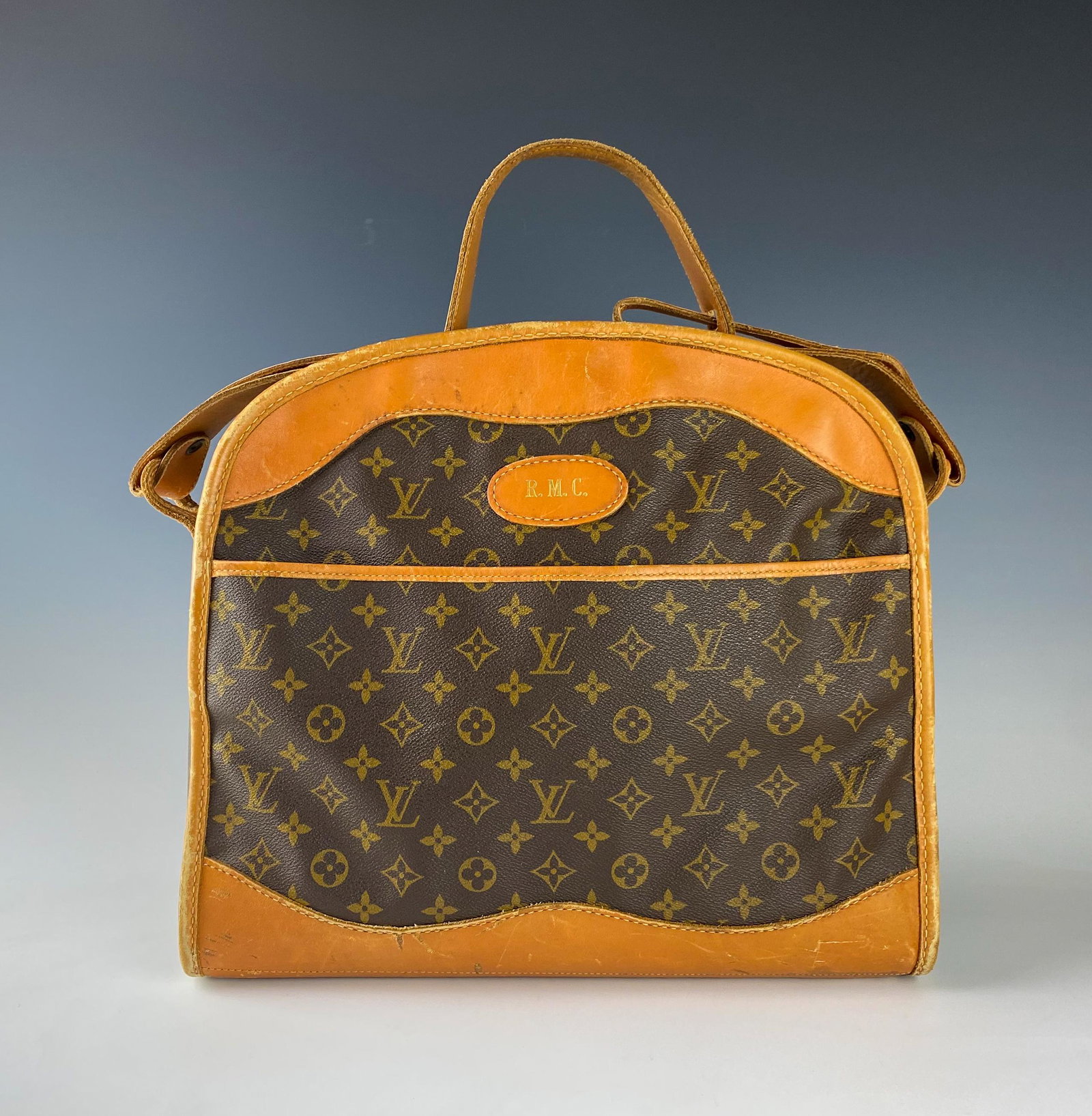 Louis Vuitton Monogram LV 15" Leather Travel Bag (1 of 10)