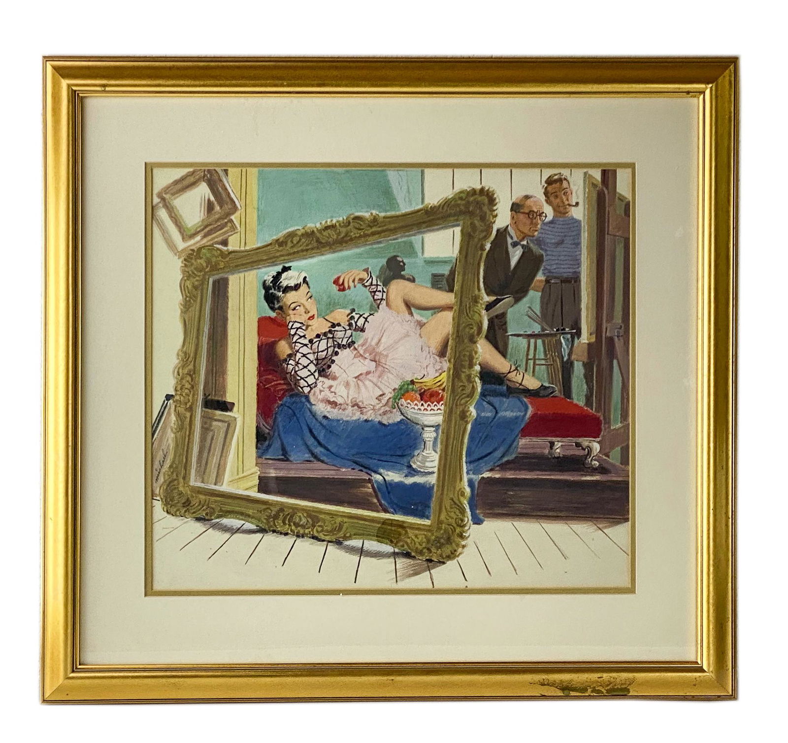 Harpers & Colliers Magazine Cover Gouache Painting (1 of 5)