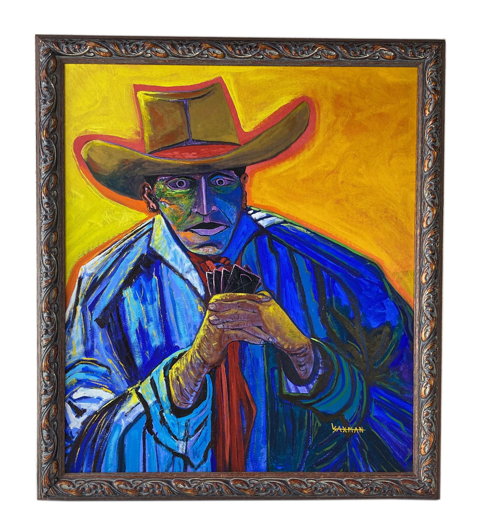 Larry Randall Southwest Cowboy Oil Painting SIGNED (1 of 6)