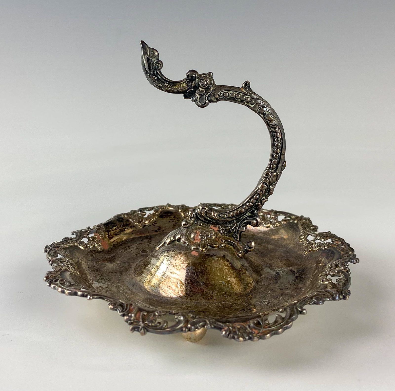 Sterling Silver Antique Ornate Pocket Watch Holder (1 of 6)