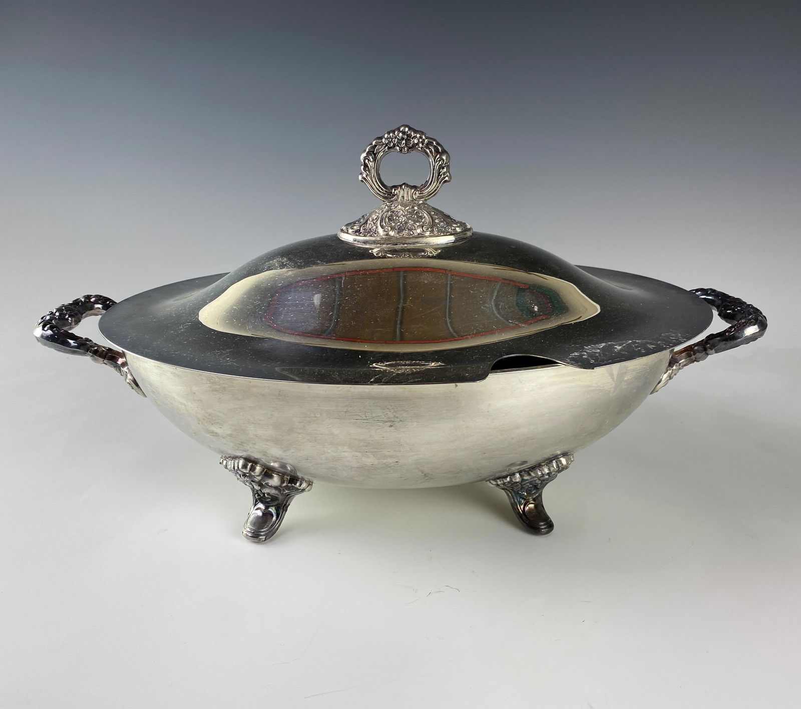 Towle LARGE Signed Silver Plate Lidded Soup Tureen (1 of 8)