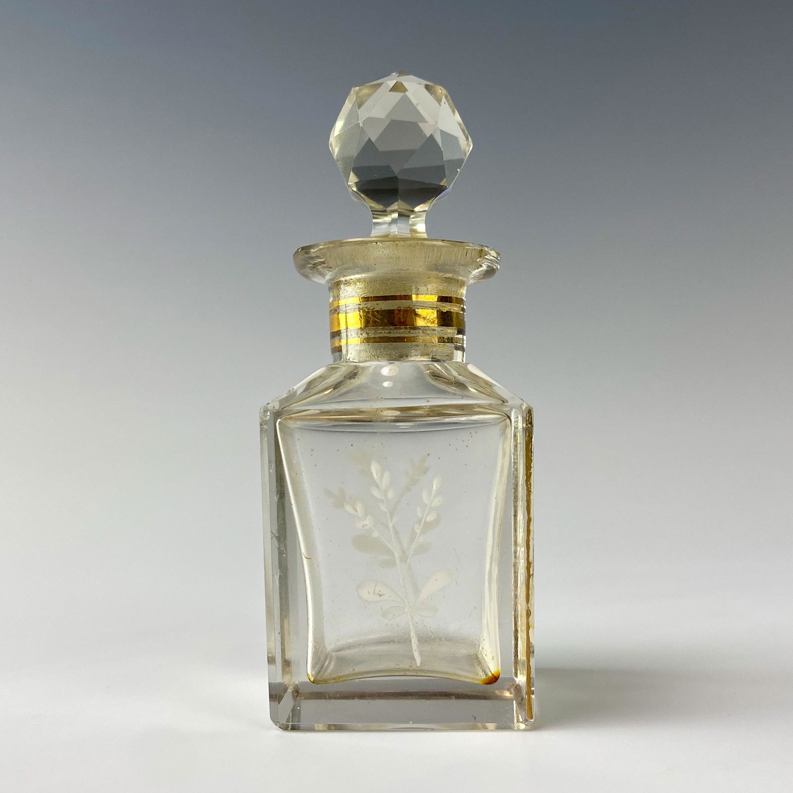 Mary Gregory Art Deco Enamel Glass Perfume Bottle (1 of 6)