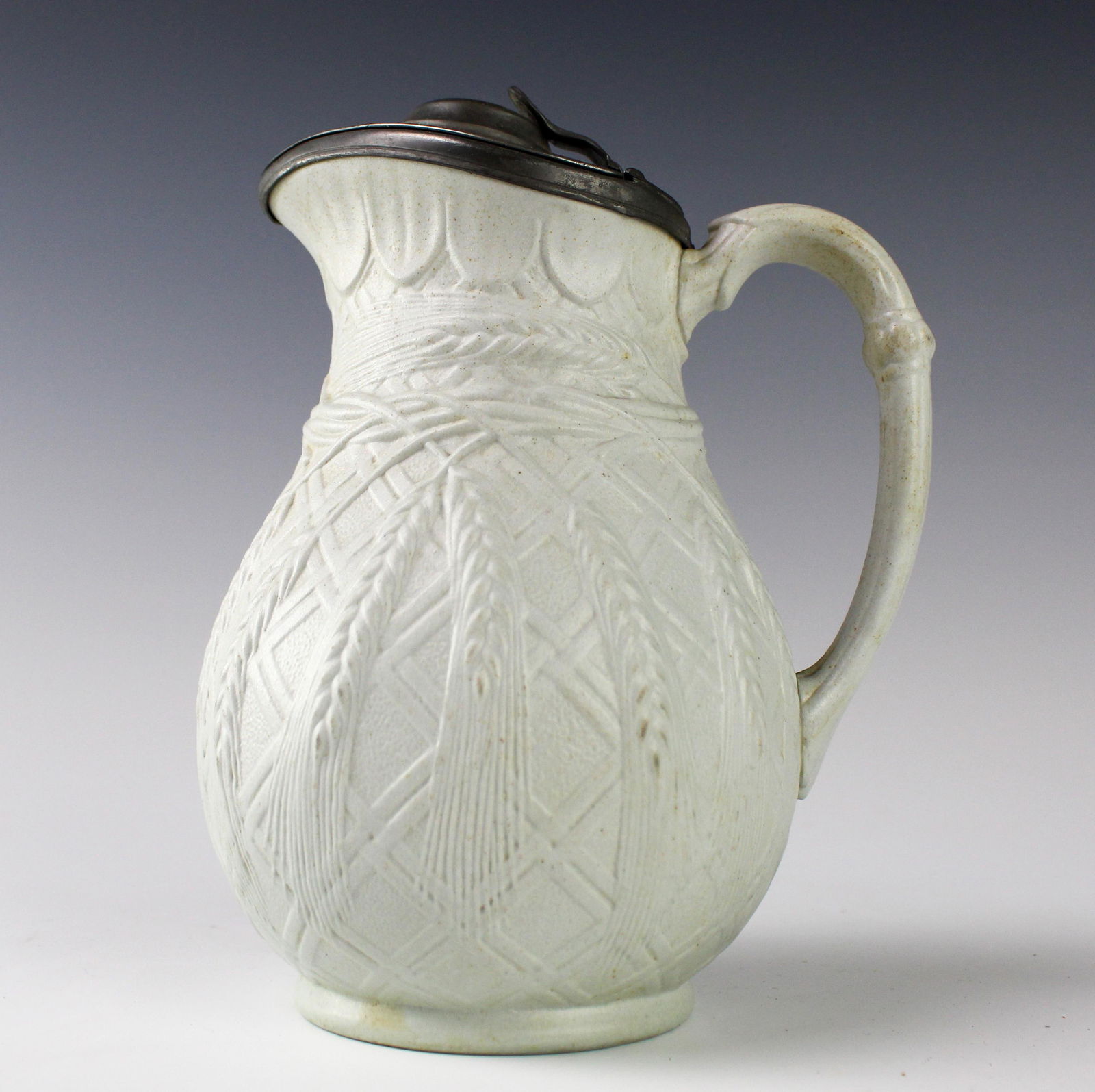 Parian Ware Antique Wheat Sheaf Porcelain Milk Jug (1 of 6)