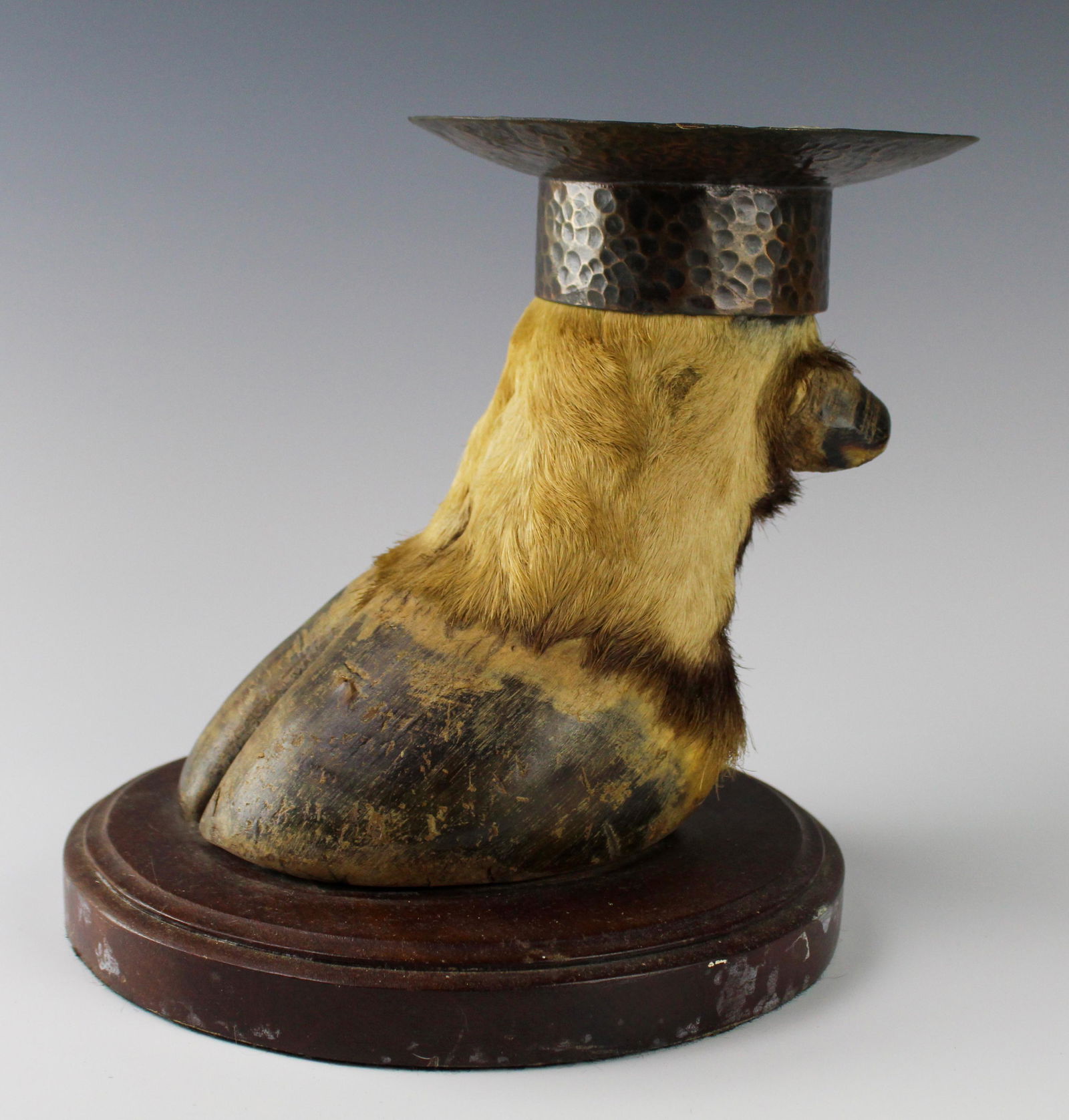 Arts & Crafts Copper Animal Hoof Plateau Pedestal (1 of 5)