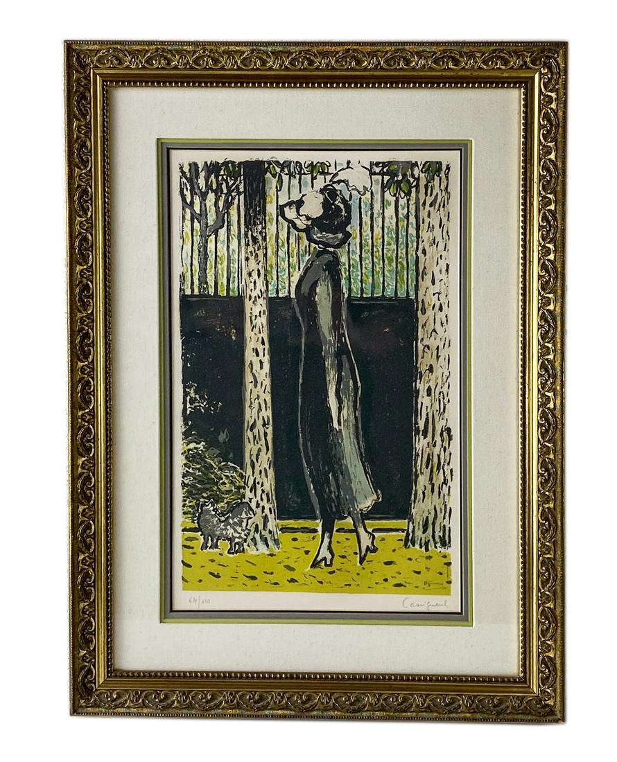 Jean P. Cassigneul (b. 1945) Dark Woman Lithograph (1 of 6)