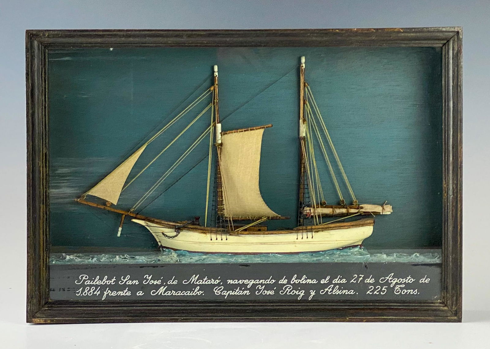 Spanish Sailing Ship San Jose Mataro in Shadow Box (1 of 6)