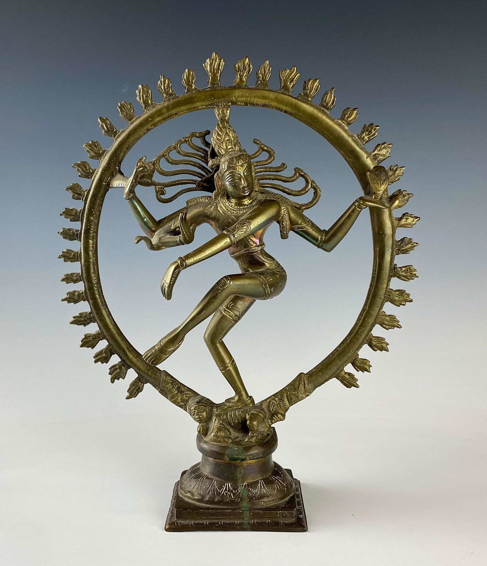 Bronze Brahma Indian Hindu Creator Deity Sculpture (1 of 8)