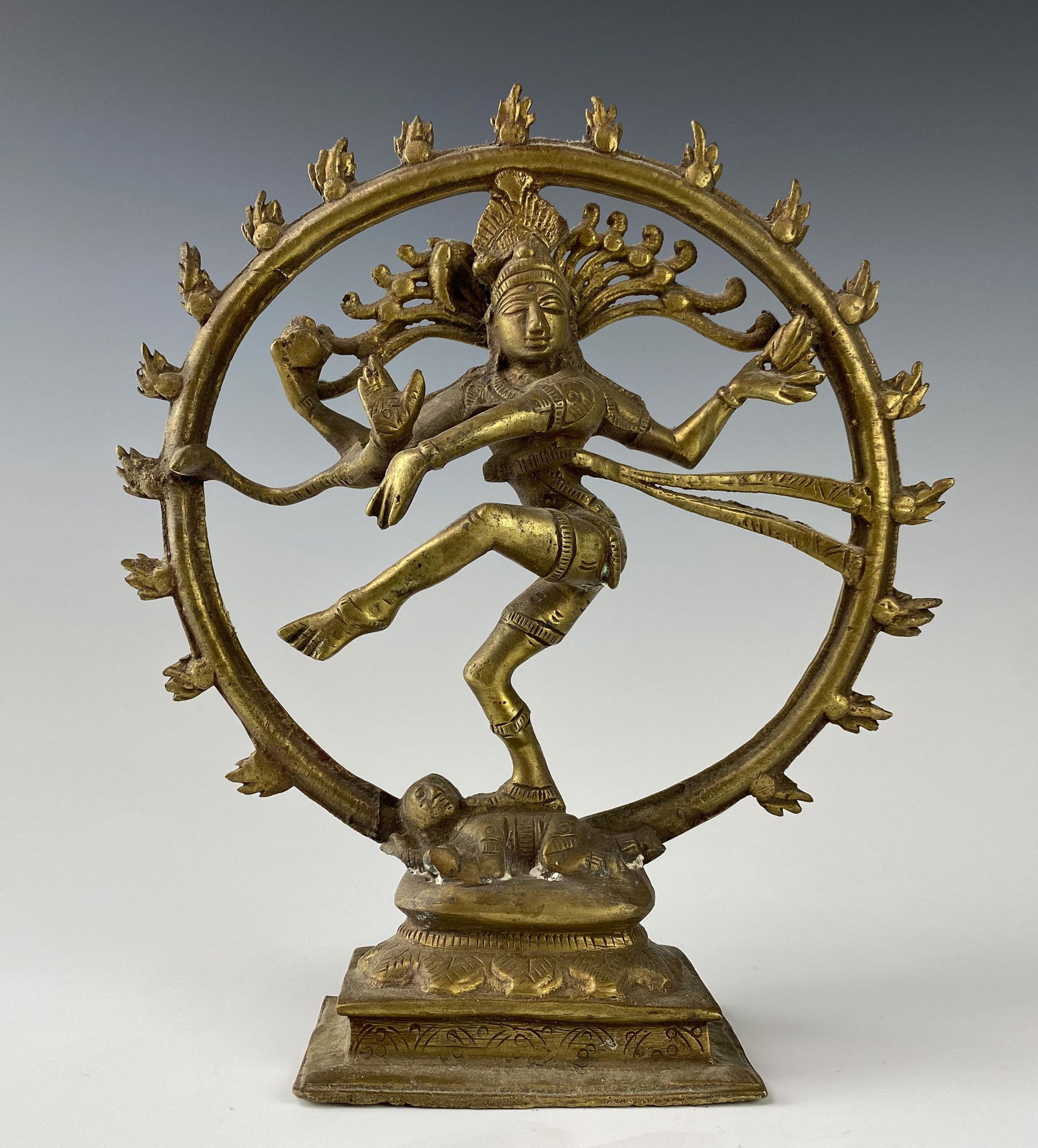 Solid Brass Indian Hindu Deity God Shiva Figurine (1 of 5)